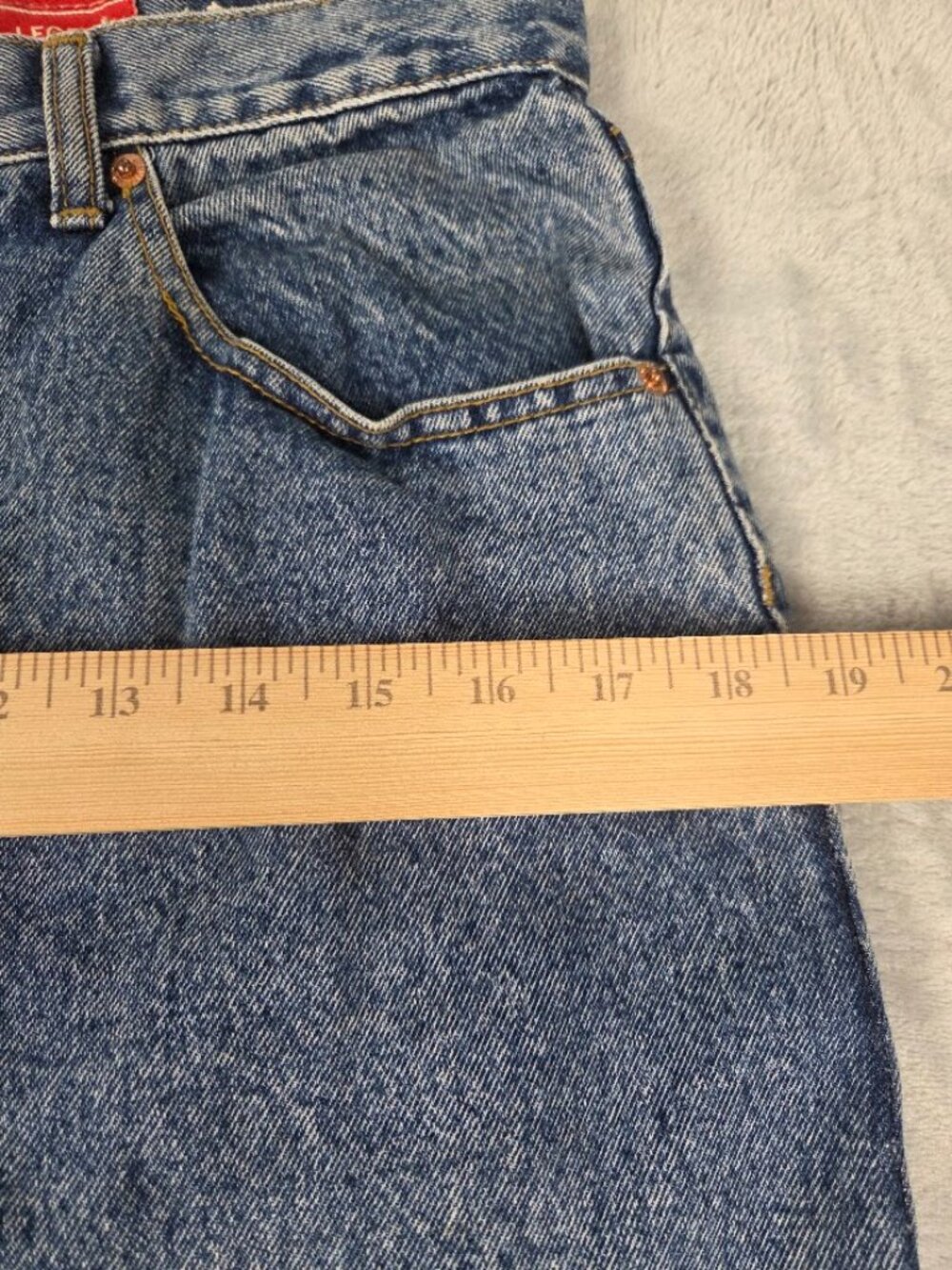 Vintage 90s/Y2K Buffalo "Forever a Legend" Button-Front Denim Midi Skirt Button - Picture 4 of 12